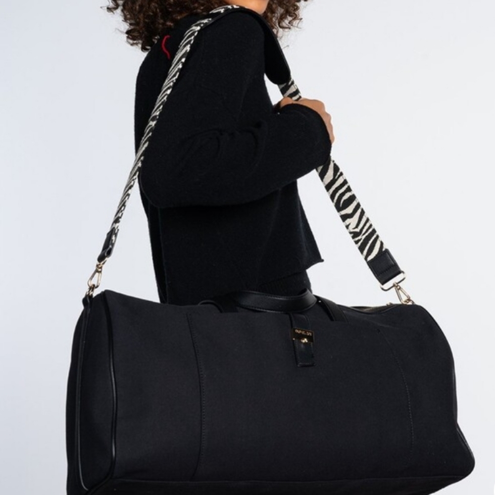 RACHEL ZOE Daisey Canvas Weekend Travel Tote Duffle Bag